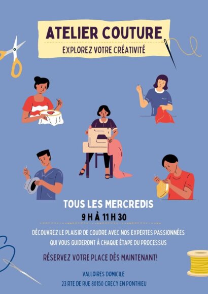 Valloires Domicile - Atelier couture