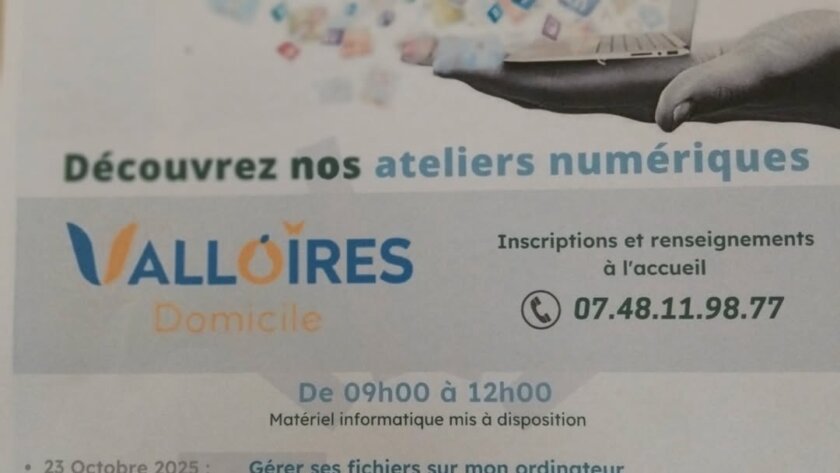 Valloires Domicile - Ateliers informatiques gratuits
