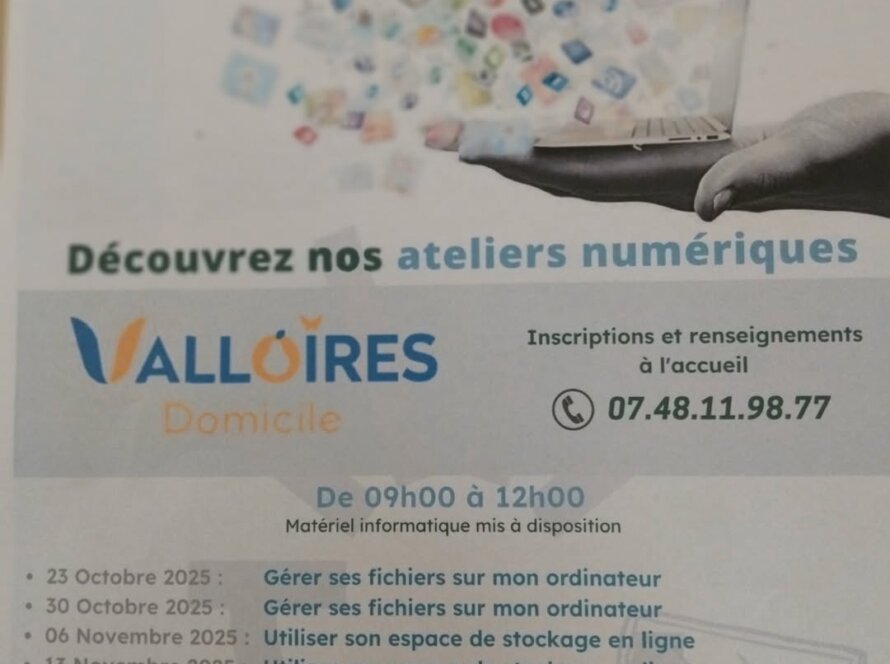 Valloires Domicile - Ateliers informatiques gratuits