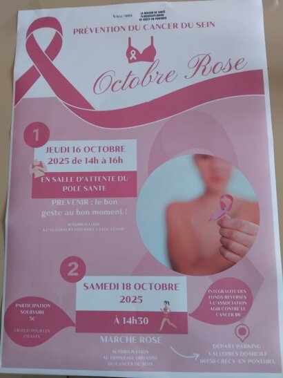 Valloires Domicile - Octobre Rose : Mobilisons-nous ensemble !